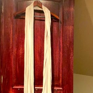 Lightweight beige scarf